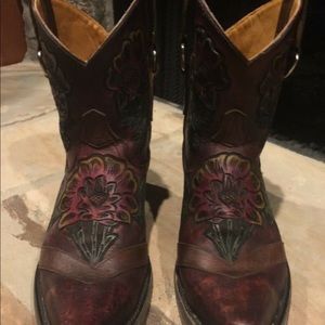 Old Gringo dark red mid calf boots